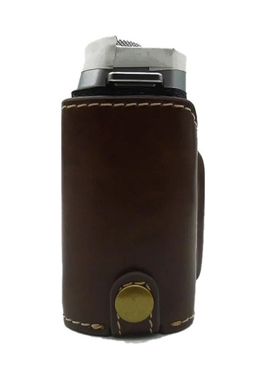 Pazly Fujifilm X-e4 İçin Pu Deri Alt Kasa, Pil Açma Tasarımlı Koruyucu Kapak - Kahve