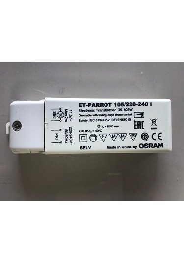 Osram 105w Eletronik Trafo Et-parrot 35w-105w/220-240v Giriş:2