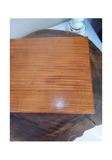 El Boyaması Eskitme Kahve Rengi Bölmeli Ahşap Kutu