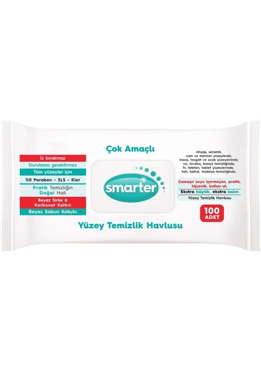 Smarter Yüzey Temizlik Havlusu 2 x 100 Yaprak