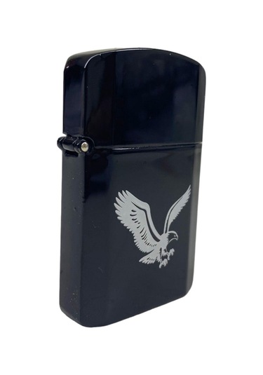 Lotus Benzinli Çakmak Siyah Kartallı 309145