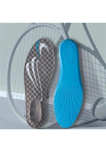 Blue Gel Darbe Emici, Topuk Destekli Masaj Yapan Erkek Spor Ayakkabı Tabanlığı 199-mm