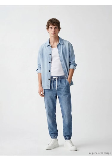 Lc Waikiki İndigo Jogger Fit Erkek Jean Pantolon Indigo