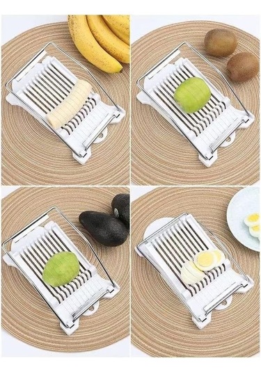 Createtech Paslanmaz Çelik Yumurta Dilimleyici - 10 Dilim - 1/3 İnç 1 Parça