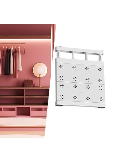 Homyl Genişletilebilir Bölücü Giyim Dolap Rafı Mutfak 24cmx30cm Beyaz Diğer