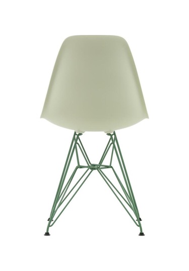 Vitra Eames Plastik Yan Sandalye Re Dsr Duotone, Geri Dönüştürülmüş Plastik Açık Yeşil