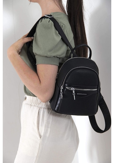 Silver Polo Unisex Sırt Çanta 983 Siyah