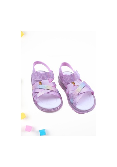 Papuç Sepeti Arzen-2876 Kız Bebek Ortopedik Sandalet 001