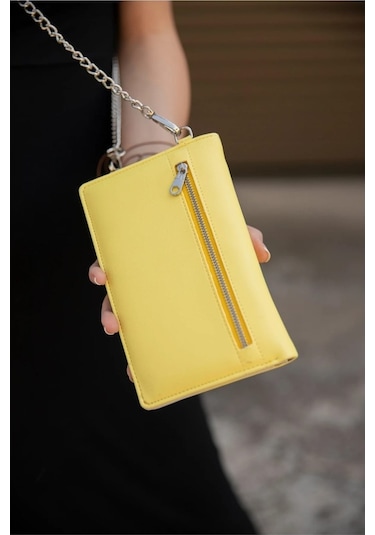 Bizoon Ol-2021-I Telefon Bölmeli Zincir Askılı Çapraz Çanta