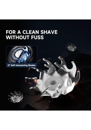 Geeksen Razor Yedek Başlıklı Erkek Elektrikli Tıraş Makinesi Çok Amaçlı Su Geçirmez