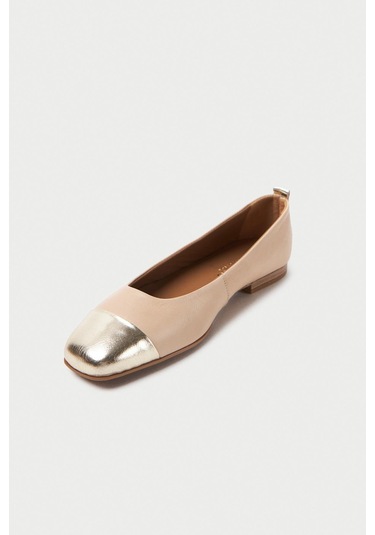 Mubiano Hakiki Deri Collection Kadın Babet Nude - Mcsr1010 - N Ten