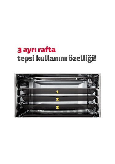 Simfer 4502 45 LT Yoğurt Fonksiyonlu Turbo Midi Fırın