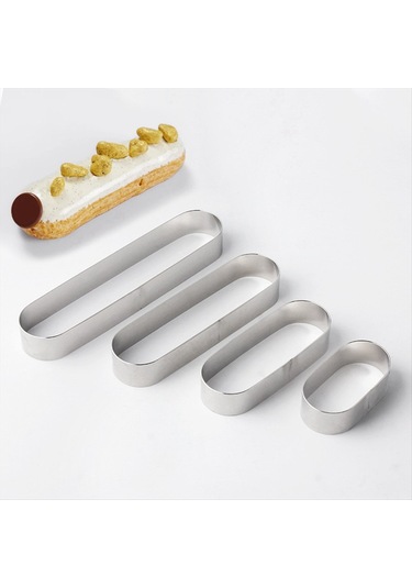 Gatherco Paslanmaz Çelik Mus Halkası Kalıbı, Uzun Oval Tiramisu Pişirme Kalıbı, Kekler, Turtalar Ve Tatlılar İçin Mini Kurabiye Kalıpları Gatherco Paslanmaz Çelik Mus Halkası Kalıbı, Uzun Oval Tiramisu Pişirme Kalıbı, Kekler, Turtalar Ve Tatlılar İçin Mini Kurabiye Kalıpları