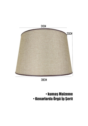 Kumbeji Örgü İp Şeritli Lambader Şapkası Kumbeji