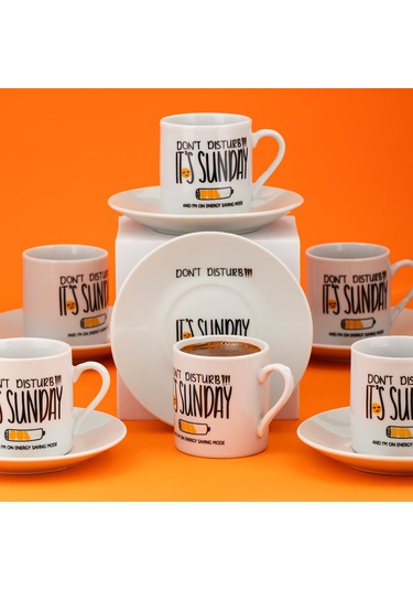 Porsima 08 Porselen 12 Parça Türk Kahve Fincan Takımı 90ml