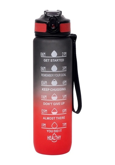 1000 Ml/2000 Ml Taşınabilir Seyahat Su Pipetli Şişe Motivasyon Spor Spor 900-1000ml Red-b 600ml To 1000ml 900-1000ml Red-b