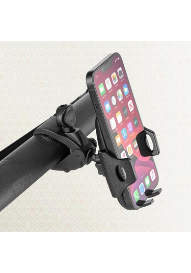 Gezenbebe Bebek Arabası Telefon Tutucu Siyah