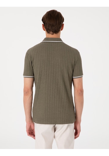 Pierre Cardin Erkek Haki Tişört 50310162-vr027 Haki
