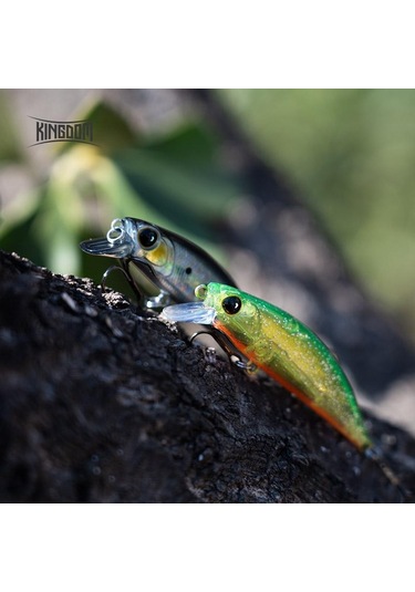 Krallık Balıkçılık Cazibesi Crankbait Isca Yapay Jerakbait Yavaş Batan 45mm 3.6g Wobblers Minnow Pike Alabalık Cazibesi Modeli 0502