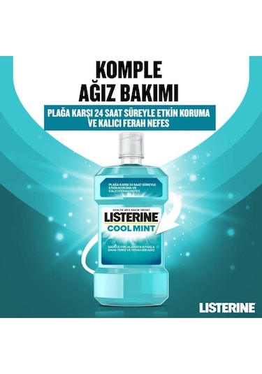 Listerine Ağız Bakım Suyu Cool Mint 500 ML + 250 ML
