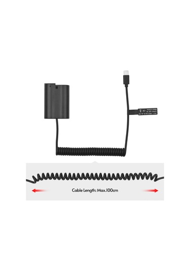 Samdoo Nikon Kameralar İçin Andoer En-el15 Yalancı Batarya, Usb Type-c Arayüzlü, 8.4v 2a Çıkış, Qc/pd Desteği