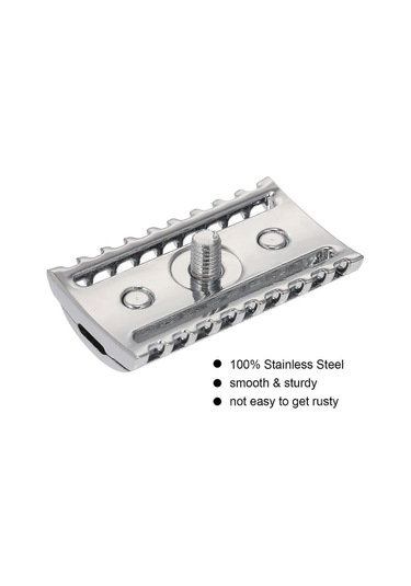 2025 Çift Kenarlı Güvenlikli Tıraş Bıçağı Paslanmaz Çelik Açık Tarak Başlığı