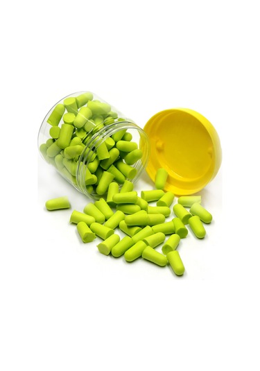 50 Çift Yumuşak Köpük Kulak Tıkacı Gürültü Azaltıcı Kulak Tıkacı Uyku Çalışmaları İçin Koruma Açık Yeşil