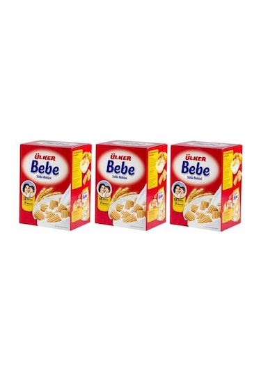 Ülker Sütlü Bebe Bisküvisi 3 x 800 G