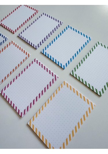 48 Adet Çalışma Kartı 10x7 Cm Model 1