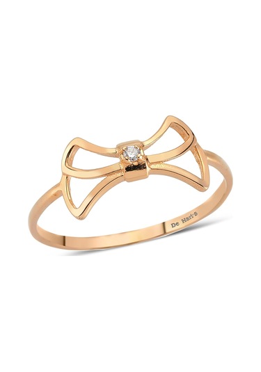 Kuyumcudukkani Melek Sembollu Trend Yüzük-10244-r-w Rose