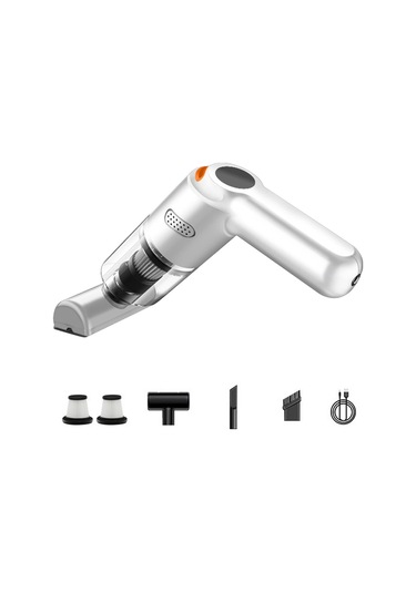 Kbn-010 10000pa Güçlü Araba Akülü Elektrikli Süpürge El Temizleme Aracı, Spec: Premium Sürüm Beyaz