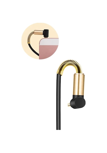 Ams Net 3.5mm Aux Kablosu Jak Erkek Erkek L Tipi 1 Metre Ses Aktarım Kablosu