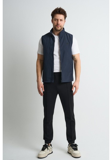 Shooter Sportswear Deluxe Erkek Yelek Üç Cepli İçi Polarlı Regular Kalıp Lacivert Lacivert