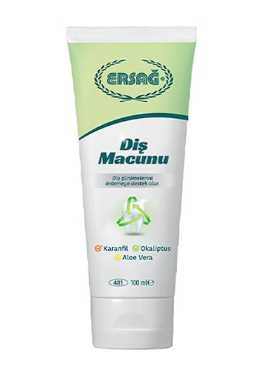 Ersağ Karanfil - Okaliptüs - Aloe Vera Diş Macunu 3 x 100 ML