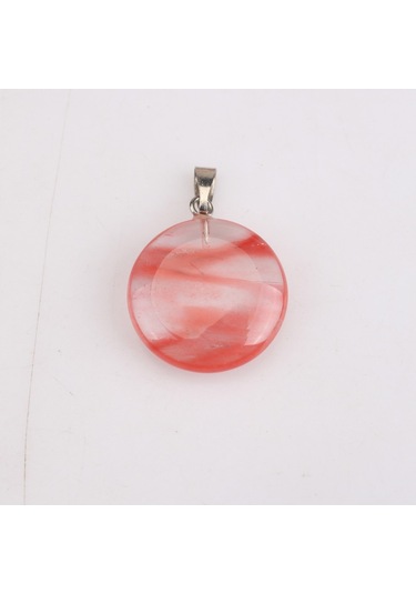 Soulader Doğal Taş Kolye Ucu Malakit Akik Kaplan Gözü Turkuaz Kristal Yuvarlak Charm Bijuteri Takı Tasarımı Kolye Bileklik Yapım Malzemeleri Çok REnkli