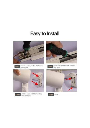 Beyaz Canmeıjıa Alüminyum Led Parça Işık Mağaza Ev Parça Aydınlatma İçin Lamba Rayları 4pcs 0.5m Track Rail