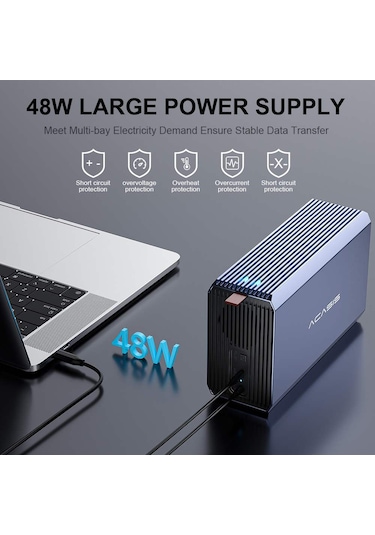 Acasis EC7352 HDD İstasyon Max 48TB Dahili PSU