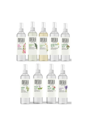Masala %100 Doğal Yağlı Hidrosol Set 9 x 125 ML