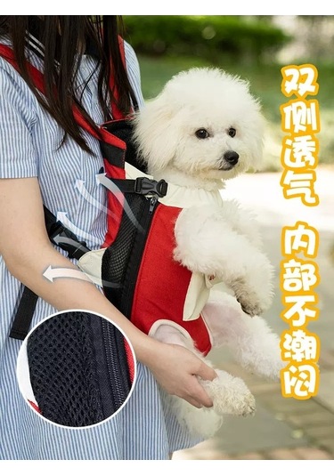 Dm Taşınabilir Göğüs Koşumlu Pet Sırt Çantası Medium Boy