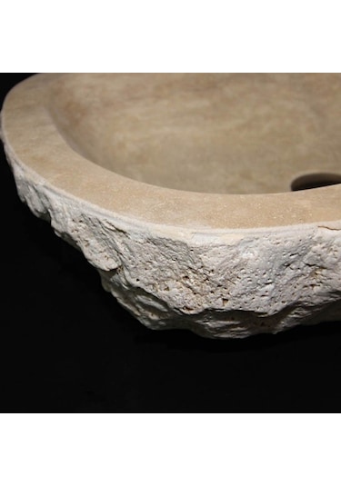 Traverten Şekilsiz Dikdörtgen Patlatma Lavabo