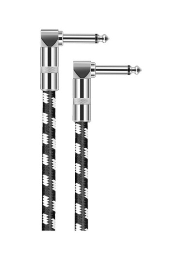 Sones 8m 2 Dirsek Başlı 6,35mm Gitar Kablosu Oksijensiz Bakır Çekirdekli Ts Büyük İki Çekirdekli Kablo