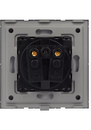 Dealuxx Cam Çerçeveli Tekli Priz Beyaz 193877356