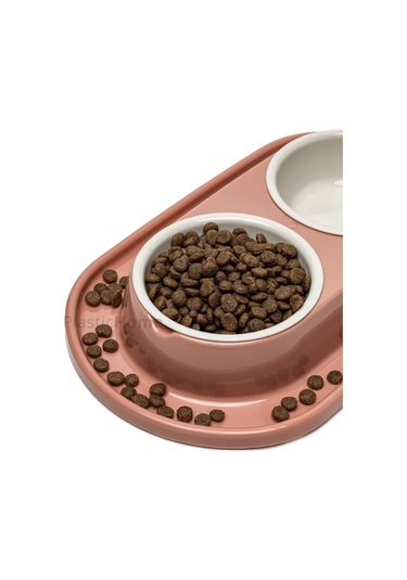 Al'ternativa Kedi Ve Köpekler İçin Kırmızı Çift Yemek Kabı 296716122