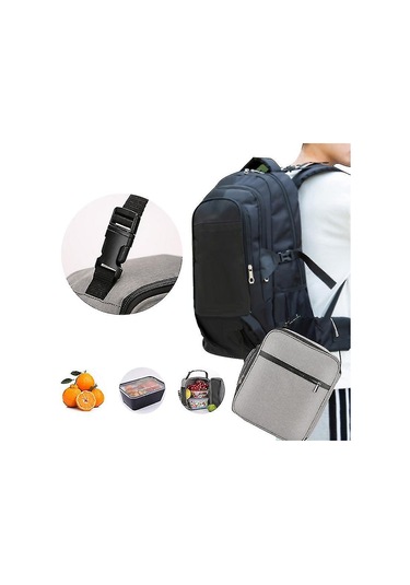 Öğle Yemeği Çantası Yetişkinler İçin Yalıtımlı Öğle Yemeği Kutusu Öğle Yemeği Kutusu Öğrenci Öğle Yemeği Çantaları L Bordo Çok Renkli