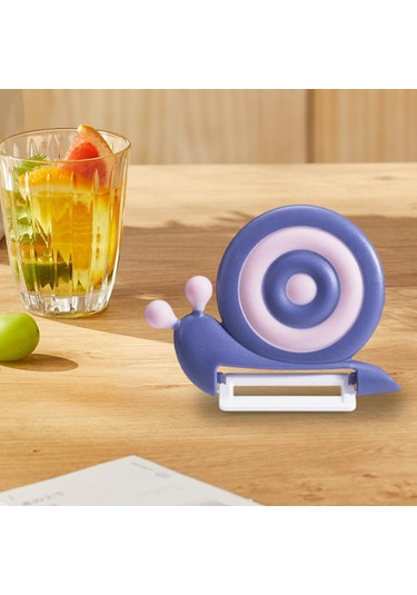 Homyl Sebze Soyucu Seramik Bıçaklı Mutfak Aleti Havuçlar Sebzeler Mor