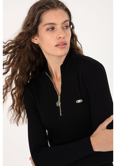 U.s. Polo Assn. Kadın Siyah Sweatshirt 50313564-vr046 Siyah