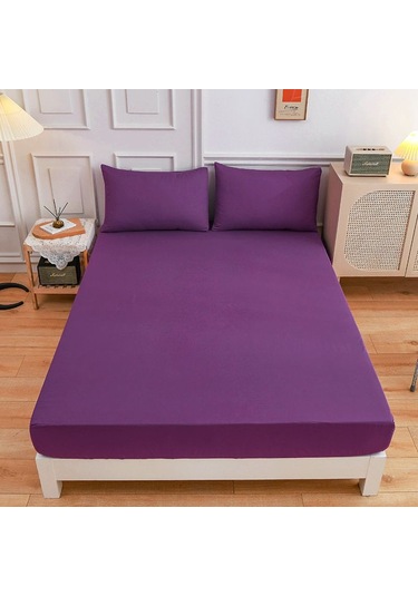 Mor Düz Renk Tek Kişilik Yatak Yastık Kılıfı 1.5/1.8 Tek Kişilik Çift Kişilik Nevresim Takımı Yastık Kılıfı Yok 120 200+27cm