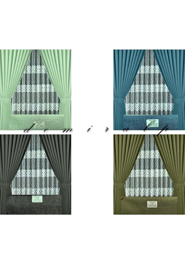 Milpa Keten Fon Perde.Farklı Ölçü Ve Pile Seçeneği 30 Renk