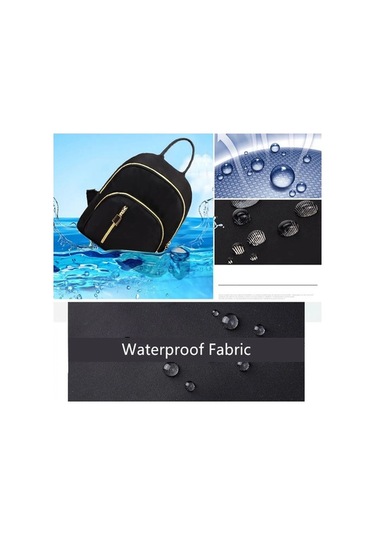 Zyzqstore Kadın Mini Sırt Çantası - Fonksiyonel, Moda, Seyahat, Siyah, Sevimli Siyah