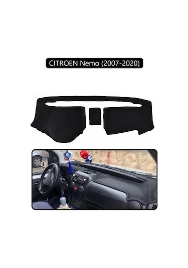 Cıtroen Nemo 2007-2020 Torpido Koruma Halısı Siyah Kenar